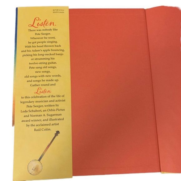 Children's Book‎ Listen How Pete Seeger Got America Singing - Picture 2 of 6